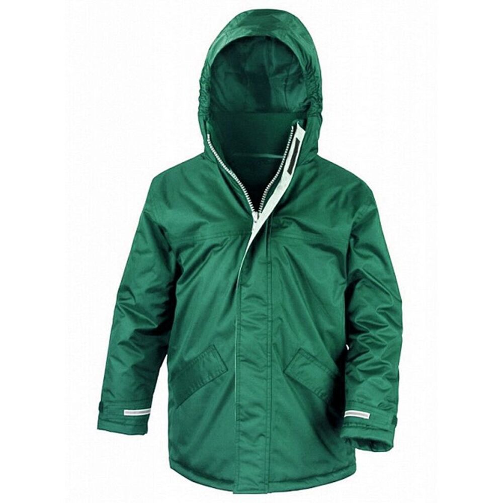 Result Childrens/Kids Core Winter Parka Waterproof Windproof Jacket / Bottle Gre
